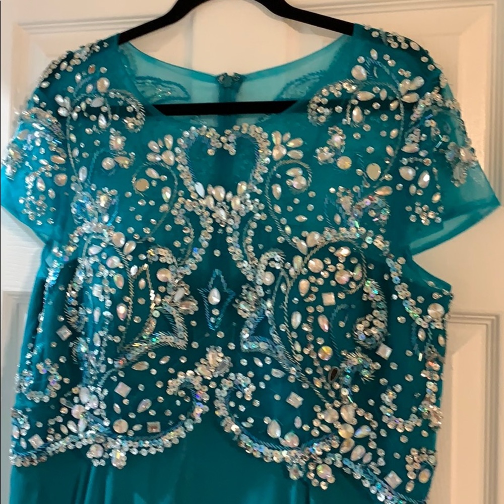 COPY - May Queen turquoise dress size 2XL